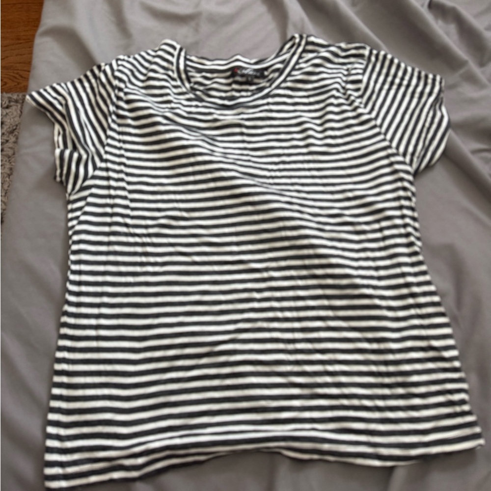 Black and White Striped T-Shirt